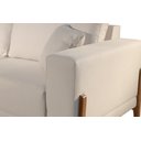 Ver imagem 5 de Sofá Fixo Magnus 3 Lugares Luxo 2,30m Elegância e Sofisticação Bege Claro