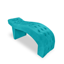 Ver imagem 1 de Maca Cama Suede para Salão de Estética Cílios Maquiagem:azul Turquesa