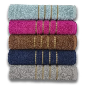 Kit 5 Toalhas de Banho Grossas Banhão Brilhos 70 X 140 Montreal Beka Alta Absorção