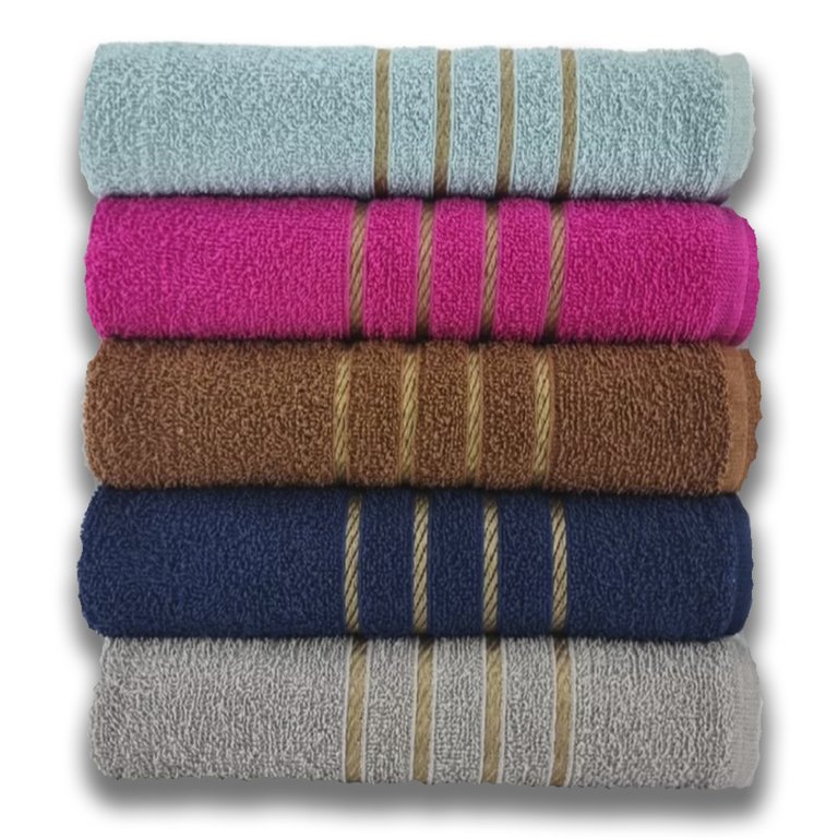 Kit 5 Toalhas de Banho Grossas Banhão Brilhos 70 X 140 Montreal Beka Alta Absorção