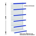 Ver imagem 2 de Gondola Parede 196 Farmacia Continuação 6 Bandeja Pe Azul - Amapá