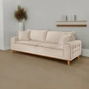 Ver imagem 2 de Sofá Fixo Orfeu 3 Lugares Luxo 1,80m