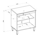Ver imagem 7 de Balcão 2 Portas 80cm Selene Linea Brasil