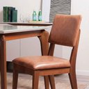 Ver imagem 2 de Conjunto Jantar Mesa 1,35 c/Vidro Avena 4 Cadeiras New Ella - Caramelo