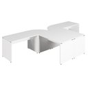 Ver imagem 3 de Espaço de Trabalho em L P/ 2 Pessoas 120cm Pés Painel F5 Cor:branco