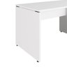 Espaço de Trabalho em L P/ 2 Pessoas 120cm Pés Painel F5 Cor:branco - 7