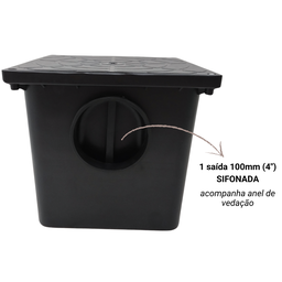 Caixa de Gordura 9 Litros com Cesto e Tampa com Parafuso - 6