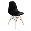 Ver imagem 2 de Cadeira Eiffel Charles Eames Preta Pés Madeira Decoreshop - Kit C-4