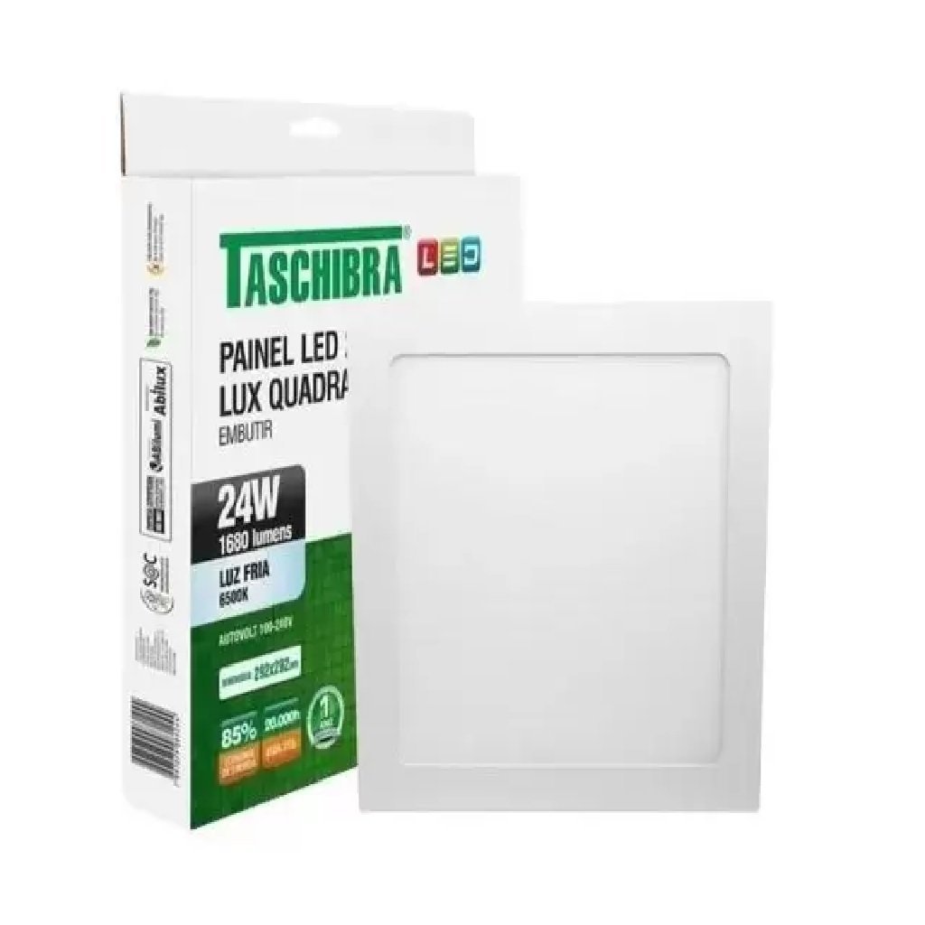 Painel Led 24w Embutir Taschibra - 4