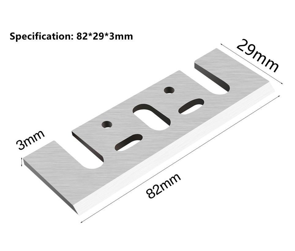 4 X Lâminas Faca 82mm Corte Plaina Elétrica Pb-92 1900b Hss - 3