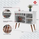 Ver imagem 3 de Aparador Buffet Adega New Odin Retrô com Pés Palito Ej Móveis