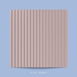 Painel Ripado Eva Laminado Autocolante 10cm Play | Valor do Metro Rosa - 3