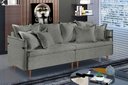 Ver imagem 5 de Sofá Fixo Atlas 3 Lugares Luxo 1,80 m Cinza