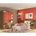 Ver imagem 1 de Quarto Completo com Guarda Roupa Luke e Cabeceira com 2 Mesas Laterais Madesa - Rustic