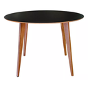 Ver imagem 3 de Mesa de Madeira Redonda de 80cm na Cor Preta