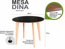 Ver imagem 6 de Mesa de Madeira Redonda de 80cm na Cor Preta