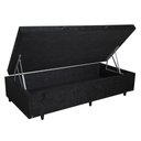 Ver imagem 6 de Cama Box Baú Solteiro Resistence Suede Preto + Colchão Solteiro Resistence Espuma D33 Com EPS 26x88x
