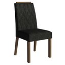 Ver imagem 5 de Conjunto Sala de Jantar Tampo de Madeira 4 Cadeiras Rustic/preto/oxford Cannes Madesa