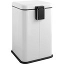 Ver imagem 2 de Lixeira Retangular 20L Inox Branca VONDER 20L retangular