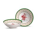 Ver imagem 1 de Conjunto 6 Bowls Decorados Acetinado Ho Ho Ho Natal Alleanza Cerâmica Revendedor Autorizado. Produto
