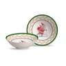 Conjunto 6 Bowls Decorados Acetinado Ho Ho Ho Natal Alleanza Cerâmica Revendedor Autorizado. Produto - 1