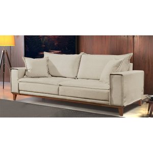 Sofá Fixo 3 Lugares Luxo 180 Cm Aquiles