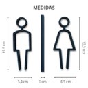 Ver imagem 3 de Kit Placas de Sinalização Banheiro H,m/unissex Pcd Café/copa