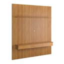 Ver imagem 2 de Home Painel Ripado 250x230cm para Tv 85 Supremo 2.3 Patrimar Cinamomo