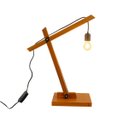 Ver imagem 2 de Abajur de Mesa Texas Articulado em Madeira Maciça Moderno