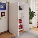 Ver imagem 2 de Armário Alto New City 2 Portas MDP MDF Branco 80cm Gebb Work