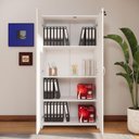 Ver imagem 1 de Armário Alto New City 2 Portas MDP MDF Branco 80cm Gebb Work