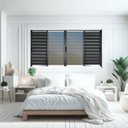 Ver imagem 1 de Veneziana Elite 6 Folhas Moveis 100 X 200 Vidro Reflex