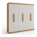 Ver imagem 1 de Guarda Roupa Casal Bariloche 6 Portas 4 Gavetas Cinamomo Off White Formimóveis