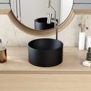 Ver imagem 6 de Cuba de Apoio Redonda BL30 30,5x30,5cm Lapimat Preto/Matte Fosca Compace
