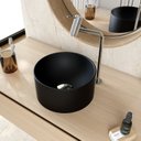 Ver imagem 1 de Cuba de Apoio Redonda BL30 30,5x30,5cm Lapimat Preto/Matte Fosca Compace