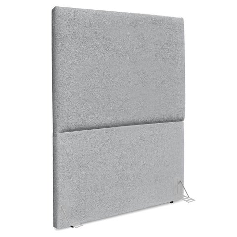 Cabeceira Solteiro 100 Cm com Frame Luna Boucle Cinza Artte