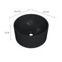 Ver imagem 3 de Cuba de Apoio Redonda BL30 30,5x30,5cm Lapimat Preto/Granit Matte Compace