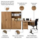 Ver imagem 3 de Conjunto Escritorio 4 Pecas Versatil Kappesberg Itapua