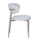 Ver imagem 3 de Cadeira Napoli Base Champagne - Tecido Cinza