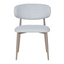 Ver imagem 2 de Cadeira Napoli Base Champagne - Tecido Cinza