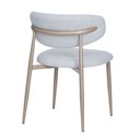 Ver imagem 4 de Cadeira Napoli Base Champagne - Tecido Cinza