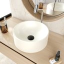 Ver imagem 1 de Cuba de Apoio Redonda BL34 34x34cm Lapimat Bege/Matte Fosca Compace