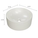 Ver imagem 3 de Cuba de Apoio Redonda Bl34 34x34cm Lapimat