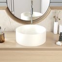 Ver imagem 6 de Cuba de Apoio Redonda BL34 34x34cm Lapimat Bege/Matte Fosca Compace
