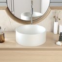 Ver imagem 5 de Cuba de Apoio Redonda BL34 34x34cm Lapimat Cinza/Matte Fosca Compace