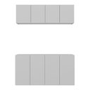 Ver imagem 5 de Kit Armário de Cozinha e Aparador 4 Portas Multimóveis Mp2162 Branco