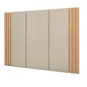 Ver imagem 3 de Cama Solteiro Cabeceira e Mesa C/ 2 Gavetas sob Medida Mdf Cor:carvalho Malva com Titânio