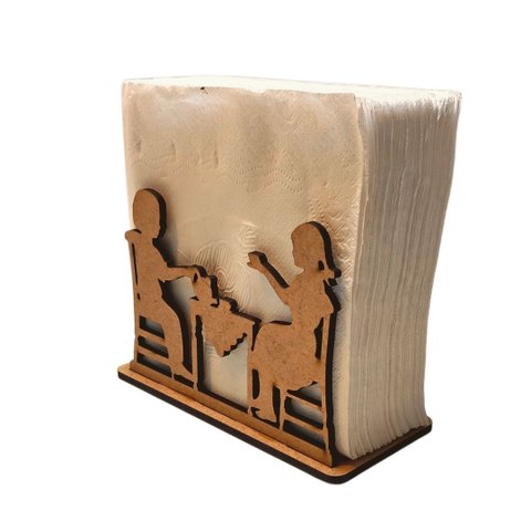 Porta Guardanapo em MDF - Kit 10 Unidades