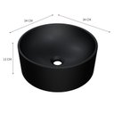 Ver imagem 3 de Cuba de Apoio Redonda Bl34 34x34cm Lapimat