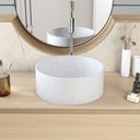 Ver imagem 5 de Cuba de Apoio Redonda BL34 34x34cm Lapimat Branco/Granit Matte Compace